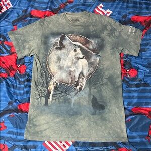 2009 The Mountain Wolf Spirit Vancouver Canada Graphic Tee Shirt